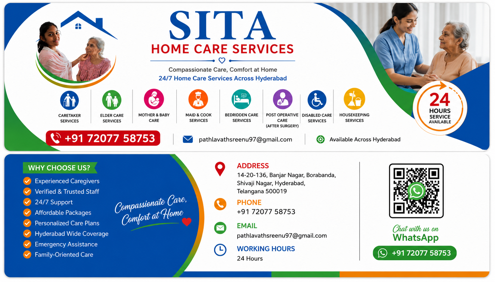 Sita Home Care Services — services overview banner